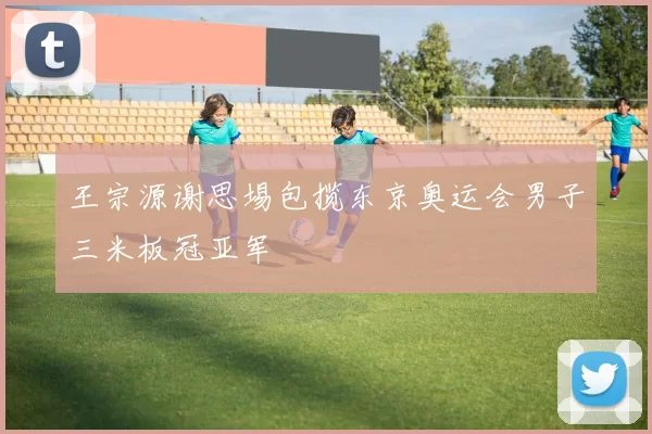 王宗源谢思埸包揽东京奥运会男子三米板冠亚军